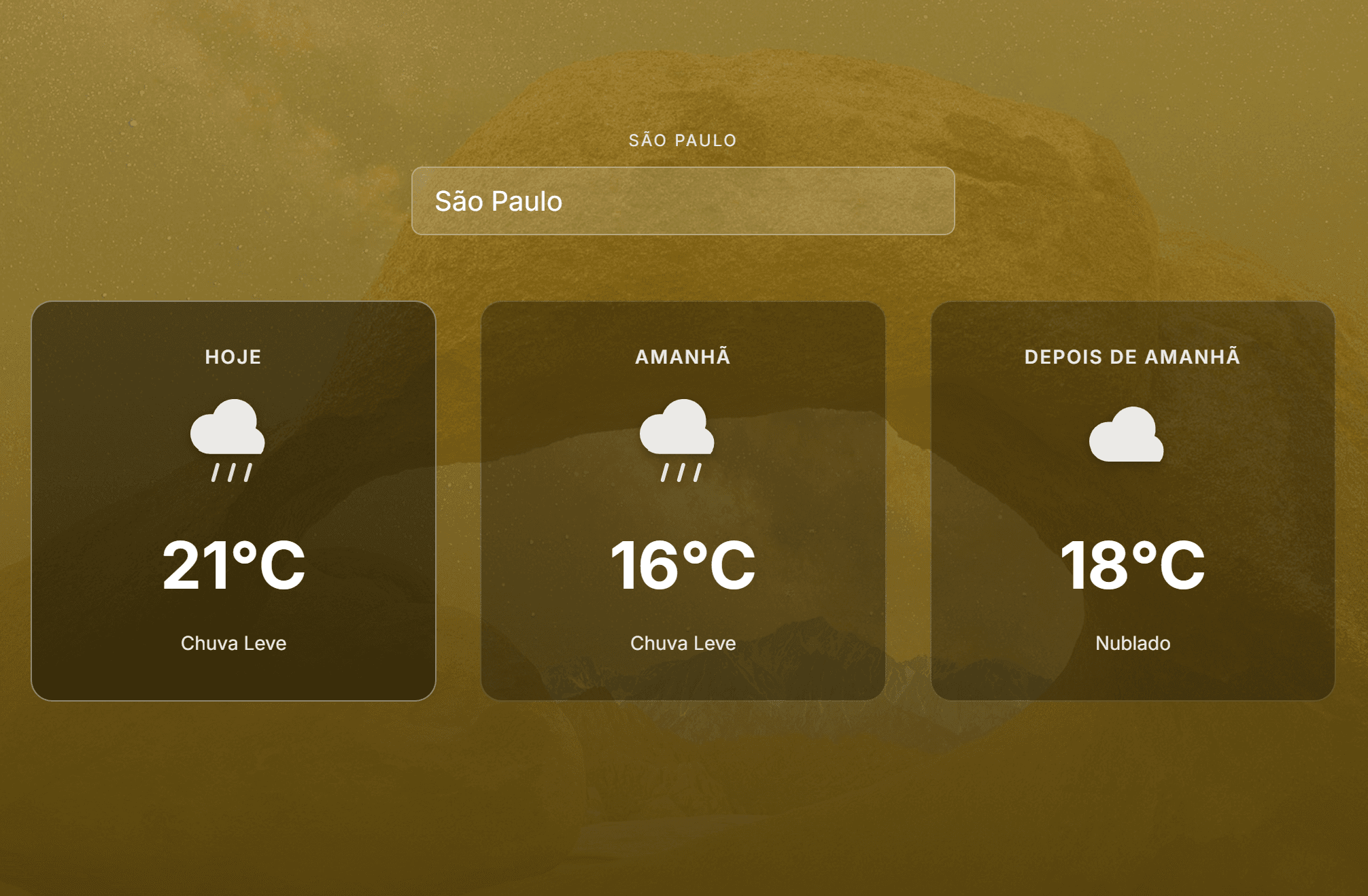Preview de Hurb Frontend Hurb Weather